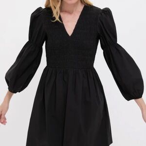 Tuckernuck Black Brinkley Mini Dress NWT